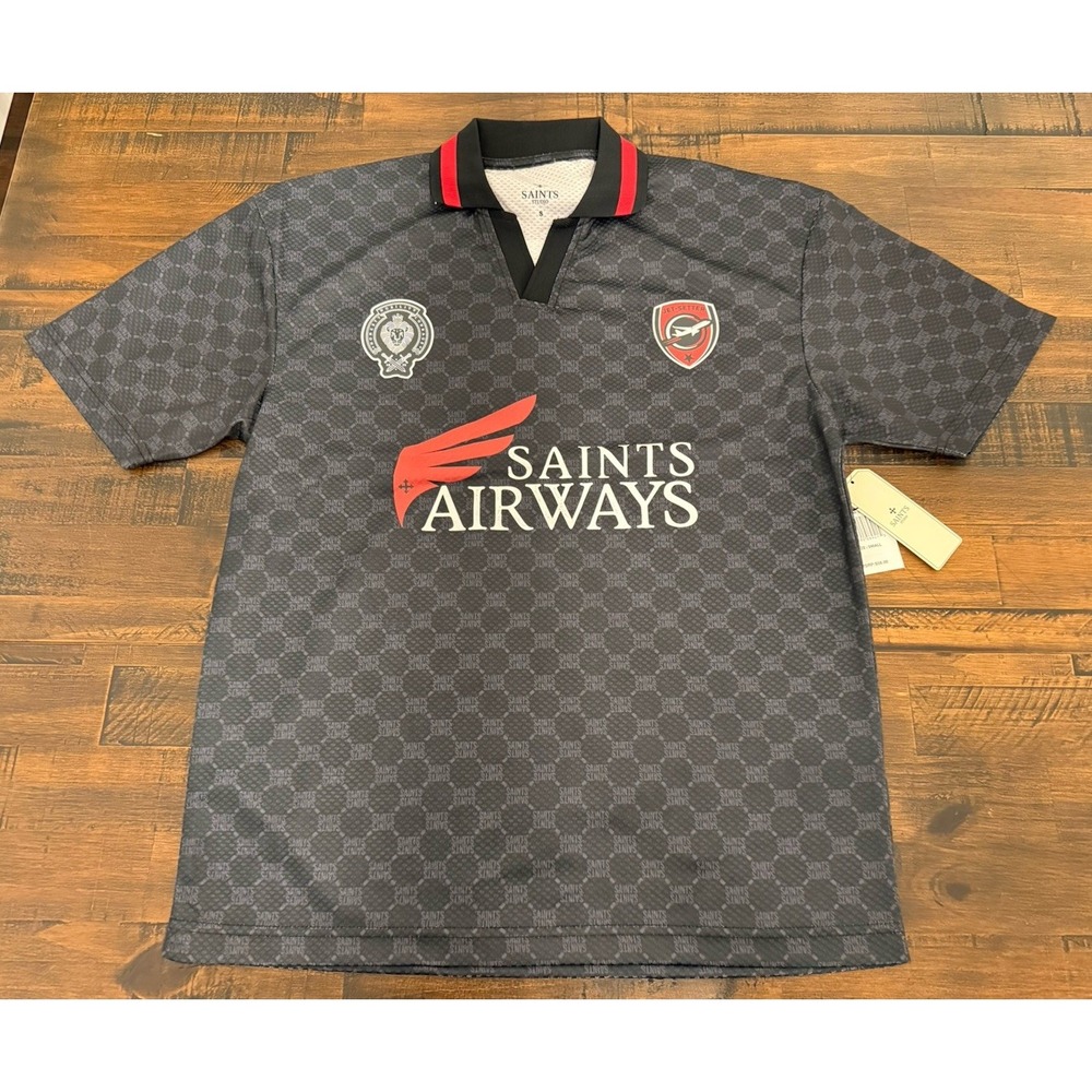 Saints Studio Airway Polo Jersey, #5. Brand New With Tags, Size S Black/Red